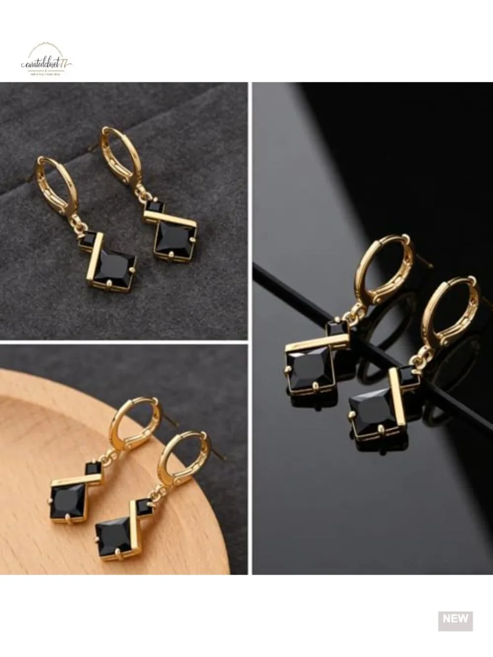 Geometric Dangle Earrings, Statement Drop Earrings, Lightweight Alloy Jewelry